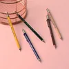 1PC JAPAN SHARP SHARP MINI MECHANICAL PENCIL六角形の木製ペンホルダー学生毎日鉛筆鉛筆0.5mm 240416