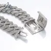 GRA 925 Zilverijs uit 12 mm 15 mm 18 mm 20 mm Vvs Diamant Cuban Link Chain Mens Moissanite Rapper Hip Hop Chain Cuban Link