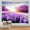 Audio 3D stampato viola Lavender Purple Flower Takerstry Rural Scenery Wall Ampiccio Arte ASTHETIC DECIVI