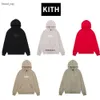 Designer Hoodie heren sweatshirts kith hoodies mode streetwear kith box hoodie geborduurde brief basic mode bre heren dames casual fleece 3483
