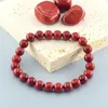 Stone naturale in perline Authentic 5A Red Jasper Preghiera Bracciale perle Bracciale Womens Meditation Meditation Yoga Regalo