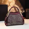 Bag Womens Genuine Leather Handbag Temperament Celebrity One Shoulder Versatile Mom Trend