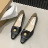 Casual Shoes Women Pumps Luxury Black Patent Leather High Heels Fashion Pointed Toe Womens Office Lady Slip-on Work Loafers