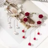 Haarklammern Barrettes Perle Strasshaarklauenklammern Blumenschwankung Schnalle Brötchen Pferdeschwanzhalter Haarclip Frauen Frauen Hair Accessoires 240426