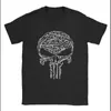 T-shirts voor heren nieuwste heren Fun Skull Print Hip Hop Fitness Street Clothing Pure Cotton Harajuku Hoge kwaliteit T-shirt Korte mouw J240426