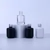 Förvaringsflaskor 100 st/parti 15 ml tom svart nagellackflaska vit liten borstkonst container glasolja garrafa