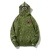 A Bathnig A AP Men Bap 30th Line Camo Shark Camo Shark Full Zip Hoodie