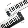 Klawiatury przenośne 88 klawiszy Składane fortepian cyfrowe fortepian wielofunkcyjny elektroniczny klawiatura fortepianowa na instrument muzyczny dla studentów pianinowych