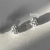 Stud 1 Pc Stainless Steel Unisex Women Men Round Crystal Zircon Ear Studs Earrings 4 Prong Tragus Cartilage Piercing Fashion Jewelry d240426