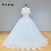 Hire Lnyer Sweetheart Neck Short Sleeve Lace Up Back Full Pearls Body Shiny Beads Sequins Skirt Sparkly Ball Gown Wedding Dresses