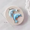 Formen Fisch Seetang Delphin Kuchen Schimmel Seerhorse Schale Schimmel Seestern Meerjungfrau Kuchen Rand Fondant für Küchenbackdekoration Formen