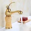 Bathroom Sink Faucets Gold & Rose Jade Article Decorating Faucet Single Handle Hole Basin Accessories