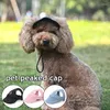 Appareils pour chiens Capes de baseball pour animaux de compagnie mignons chapeaux de soleil chiot