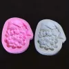 Formy 1PCSILICONE BIBLARY FOLM FOLM SANTA CLAUS