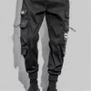 Men's Pants Mens cargo pants with multiple pockets and drawstring Trousers outdoor mens sports pants mens hip-hop jogging pantsL2404