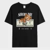 Herren-T-Shirts umarmen die US-Dollar Teddy bedruckte T-Shirt Herren Street Lose lässige Kurzschläger Sommer atmungsaktiv