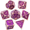 Hazard 7PCS DND Zestaw kostek dla TRPGRPG DD DICE 7 PCS DND DICE Polihedral Dice Zestaw do gry RPG Pathfinder D20 D8 D4