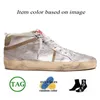 Kvinnor Mens Flat Ball Mid Star Golden Goode Designer Casual Shoes Luxury Og Original Italy Brand Handmade Trainers Platform Vintage Suede Leather Silver Sneakers