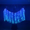 Bühnenverschleiß 2 Meter LED -Schal Bauch Tanzkostüm Nachtclub Party Performance Requisite Leuchten Kleidung ändern Farbschal