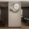 ウォールクロックルーム豪華な時計かわいい大規模なリビングメカニズムオフィスリロイデルジュミノソ装飾