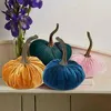 Party Decoration Velvet Pumpkins Fall DIY Handmade Super Soft Stuffed Small Artificial Cute Pumpkin Foam Halloween Thanksgiving Decor