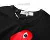 T-shirt di Designer Tee Mens Com Des Garcons CDG Play T-shirt Invader Artist Edition-XL Nuovo D9