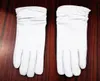 LuxuryLeather gloves sheepskin gloves white female models elastic thin cashmere lining weatherization armband sets5614410