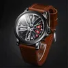 Montre-bracelets Cool Curdden Brand Es For Men Fashion Tiver Band Hip Hop Tires Creative Design Sports Cadeaux Quartz Clock Black Montre Q240426