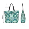 Sacos de compras grandes padrões decorativos de bolsa de bolsa de bolsa casual diariamente para viagens de praia de ginástica de trabalho