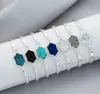 7 cores resina drusy imitação imitação de cristal em pulseiras druszy jóias de cor de prata dourada para women4834232