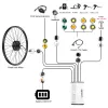 Del Bafang Wheel Hub Motor Ebike Kits 500W 48V Bakre Drive Electric Bike Engine Conversion Kit Cassette 20 26 27.5 28 29 700C Cykel