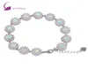 Glam Luxe Mysterious 925 Sterling Silver Rookage CZ White Fire Opal Bracelets For Teen Girls 22cm 885 pouces B4615287891