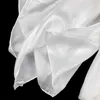 Szale 100% czyste jedwabne białe białe 8 mm Habotai Ręcznie zwinięta dama długa jedwabna szalik do malowania i farbowania D240426