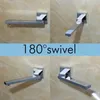 Bathroom Sink Faucets OUBONI Chrome Wall Mounted Soild Brass Swivel Spout Bathtub Shower Faucet Mixer Tap 1 Handle 2 Pcs