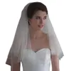 Wedding Hair Jewelry Two Layers Hot Selling Ivory White Short Tulle Bridal Comb Wedding Accessories Veils