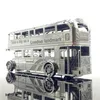 3D Puzzles Iron Star Stainless Steel Silver 3D Metal Puzzle Set London Bus Assembly Model I22207 2 DIY 3D Laser Cutting Puzzle ToysL2404