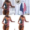 Bikinis установите толчок бикини. Один купальник американец 4 -й флаг JY Flag Laise Swimwear Y Plus Size Women Beach Wear 4485751 Drop Duft Dhxh4