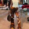 Pantalon féminin Sexy Tiger Print Flare 2024 Automne Fashion Elegant High Taist Casual Pant Y2k