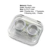 Contacts Accessoires Boîte de lentilles de contact portable Twezers Transparent Twezers Aspiration Stick Container Set Plastic Contact Lenses Boîte de rangement pour le voyage D240426