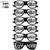 Lunettes de soleil Team Bride Wedding Party Lunettes de soleil Masques Team Groom Brides Maid Gasses Mariage Party Bachelorette Hen Party Decorationsxw