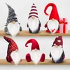 Dekoracja imprezowa gnome koraliki i fałszywe brody 6pcs/Set Faux Fur Krasno -broda drewniana koralika na świąteczne pluszowe lalki ręcznie robione akcesoria do majsterkowania