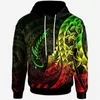 Bluza Męskie bluzy Bluzy 3D nadrukowane Chuk State Coat of Arms Polynesian Tattoo Lapu Sun Tribal Hoodie Męs