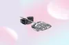 OEVAS Classic 100 925 Sterling Silver Pear Created Gemstone Ear Studs White Gold Earrings Fine Jewelry Whole 2106243345828