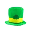 Berets St Patricks Day Green Hatラッキーコスチュームアクセサリーセレブレーションカーニバル小道