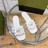 2024 Brand Designer Sandals Sapatos femininos Gunuineleather High Sandal Classic Slides planos Slipper Box35-42