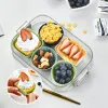 Molds Siliconen Cupcake Liners Molds Round Square rechthoek herbruikbare anti -aanbakmuffinbekers bakken Multicolor Bento Lunch Box Dividers