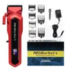 Haar Trimmer Elektrische LED Hair Salon Professional Draadloze Heren Beauty Kit Waterdichte Clipper Q240427