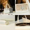 End High Luxury Womens Bag f Family Same Style Diamond Inlaid Leather Pillow Handbag Versatile Middle-aged Single Shoulder Crossbody for Women