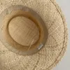 Weitkrempe Stroh Fedora Hut Ribbon Band Strandhüte Frauen gewebt Sun Summer Holidaty Panama 240423
