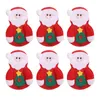 Party Decoration Cutery Holder for Christmas Dinner Festlig matbordsdekorationer Santa Claus Snowman Home